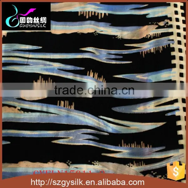 Hometextile Silk Viscose Burn Out Silk Velvet Fabric