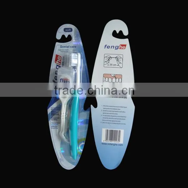 Soft Nylon66 Toothbrush Set With Dental Floss Dental Care Set photo-2