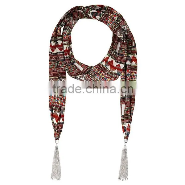 Top Sale Funny Tetris Printing Scarf, Crumpled Scarf photo-4