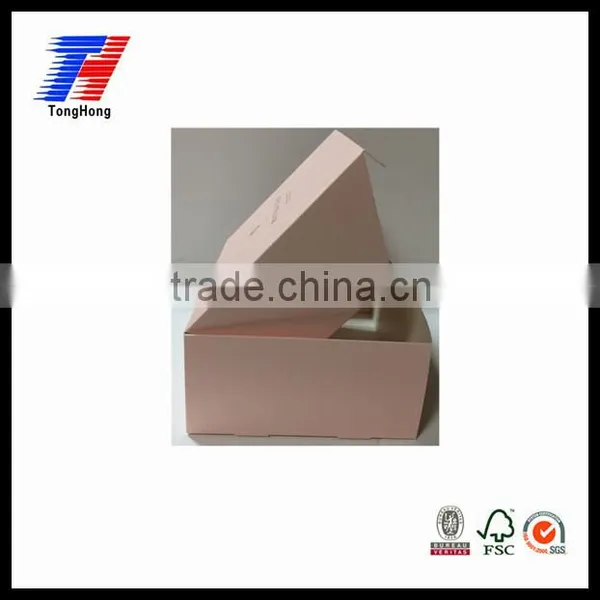 Factory Direct Sale Foldable White Card Paper Pink Box Manufacturer photo-3