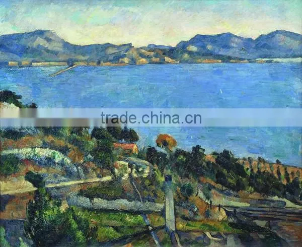 Decorative Wall Hanging Glass Landscape Oil Painting photo-2