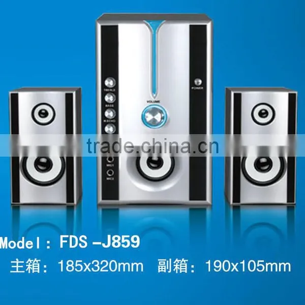 Supper Bass Series 2.1 Speaker FDS-J859 With USB,SD,Karaoka