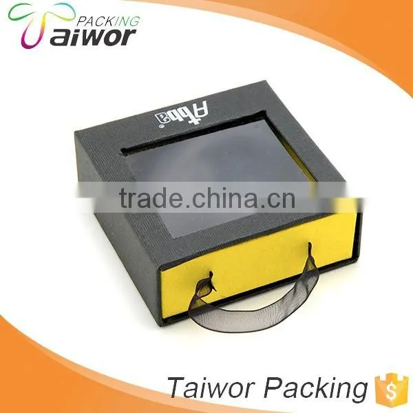 Factory Wholesale PVC Window Rigid Paper Slide Jewelry Box With Velvet Paperboard Inside Quality Choice photo-2