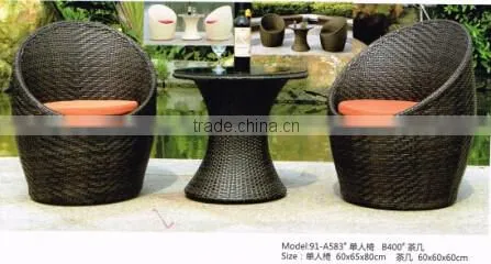 Simple Design Garden Table Sets Rattan Outdoor Furniture photo-2