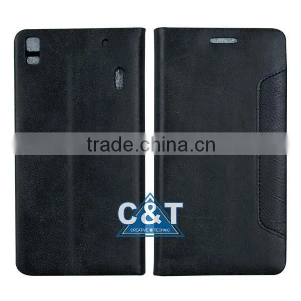 C&T Retro PU Leather Flip Case Cover For Lenovo K3 NOTE Smartphone photo-3