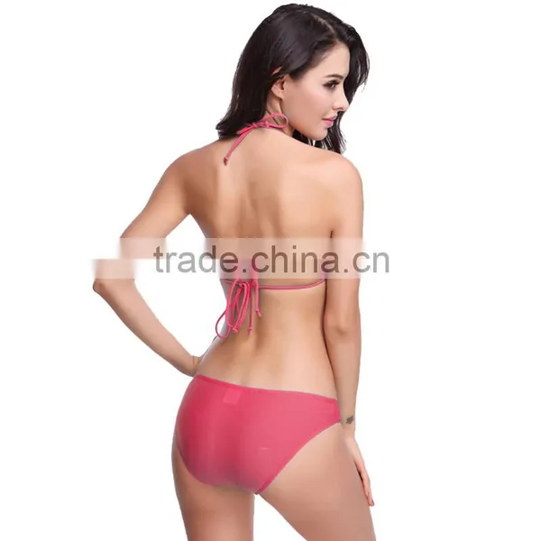 8 COLORS 2016 New Arrival Sexy Bikini Swimwear Shoulder Strap Bikinis Set Wholesale Swimsuits photo-4