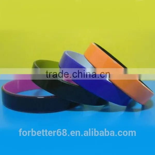 Color Coated Silicone Wristbands,painting Silicone Wristbands,dual Color Silicone Bracelets