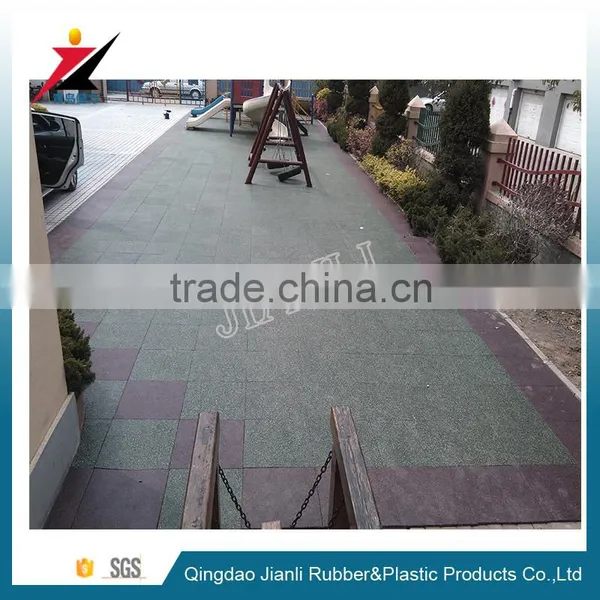 Rubber Kindergarten Flooring Mats With EPDM Granules 15-50mm With SGS Certificate photo-6