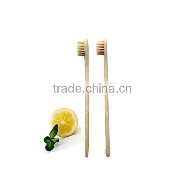 High Quality Biodegradable Bamboo Charcoal Fiber Bristles Wood Toothbrush photo-3