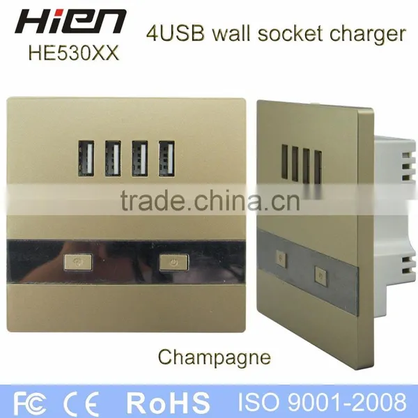 220v Extension Cord Socket Outlet USB Socket With 4 USB Port 5V3A 2 LED Indicator Suit for Hotel School Airport Railway Hospital photo-2