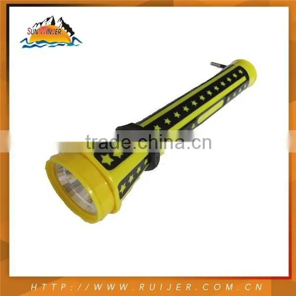 2015 Rechargeable High Capacity Plastic Led Flashlight Torch photo-2