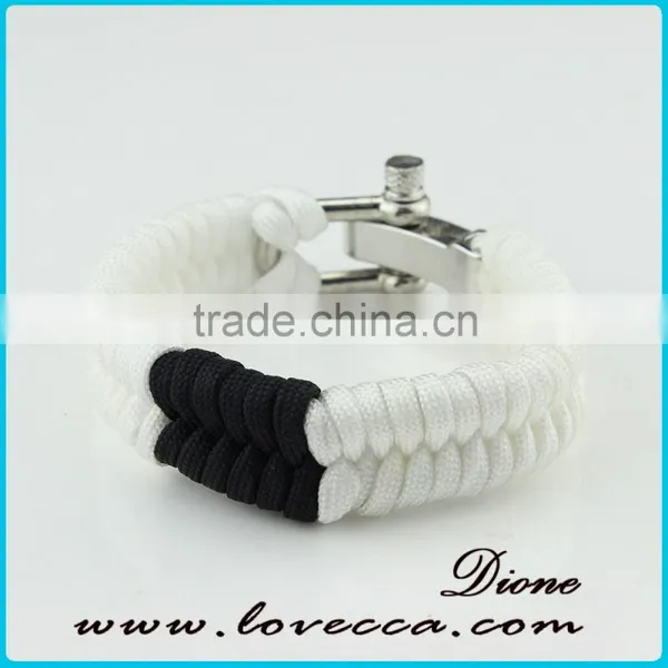 Paracord Survival Bracelet Adjustable Buckle Bracelets for Outdoor Emergency photo-5