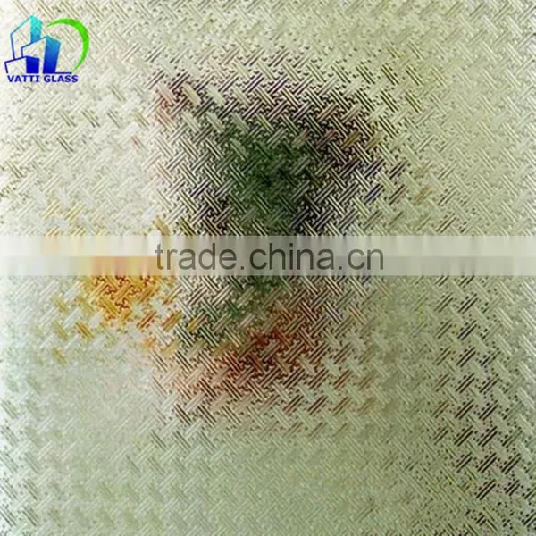 Supply Fabric 3-6 Mm, Fragrant Pear, Diamond Embossed Glass/high Quality Pattern Glass photo-4