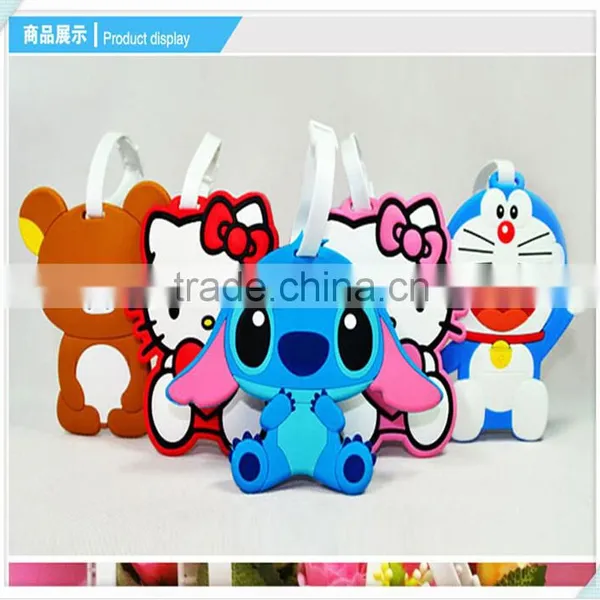 Hogift 2015 New Cartoon Soft PVC Luggage Tag/promotion Luggage Tag/custom Luggage Tag photo-4