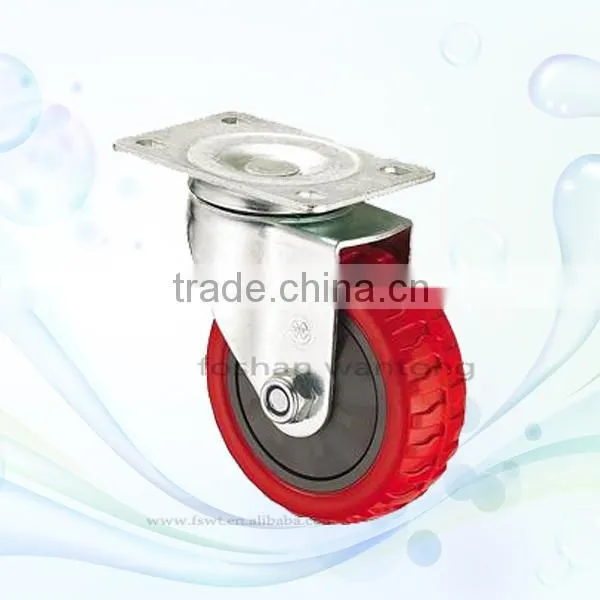 2015 Newest Top Plate Adjustable PU Industrial Hardware Caster Wheel photo-2