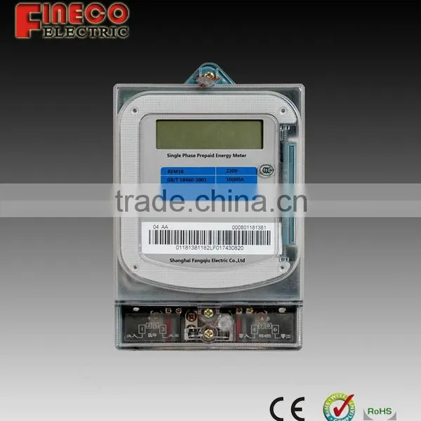 REM18 Smart Card Electric Meter Digital Prepaid Electric Meter Prepayment Electricity Meter