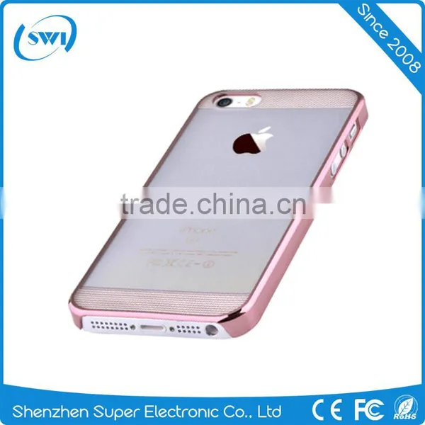 Low Price China Mobile Phone Electroplating PC Back Cases Cover For Iphone 5SE photo-4