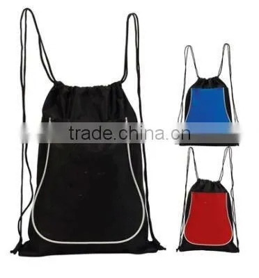Cheap Drawstring Backpacks With Piping