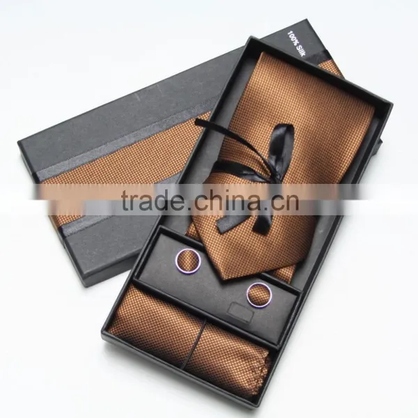 Men's 100% Woven Silk Tie With Hanky photo-5