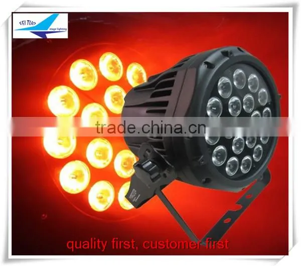 (6pcs)free Shipping Led Stage Equipment 18x10w 4in1 Ip65 Led Rgbw Par Light
