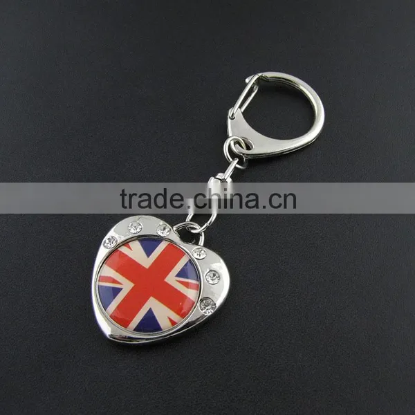 Metal Heart Keychain/promotional Item Heart Shaped Blank Metal Keychain photo-2