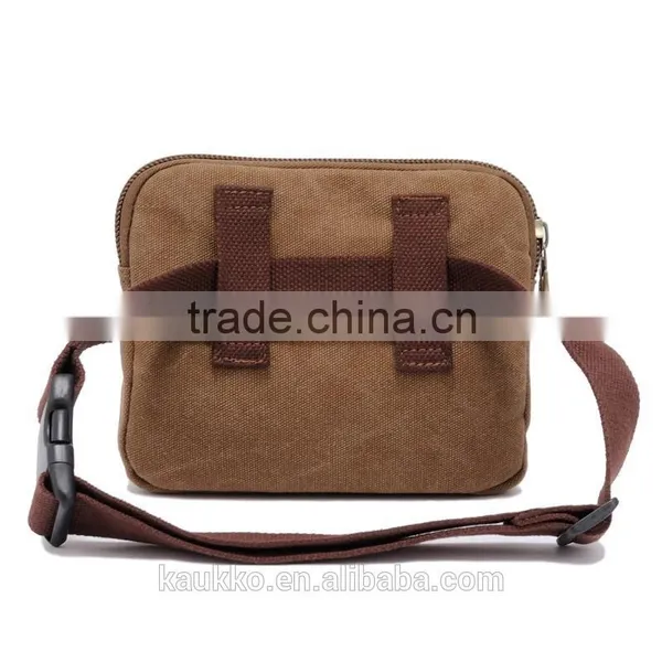 Favourite Waist Belt Pocket Bag Mens Small Canvas Fanny Pack Bag photo-4