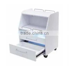 White Beauty Salon Trolley With UV Sterilization and Anticollision Drawer