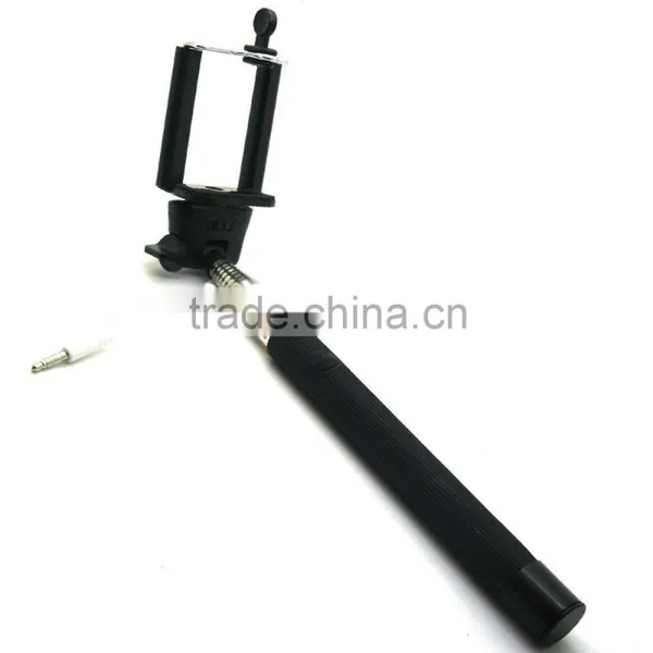 Battey-free 3.5mm Cable Take Pole W/ Clip Holder For IOS/Android Phones--Self-portrait Monopod--Perfect Christmas Gift photo-2