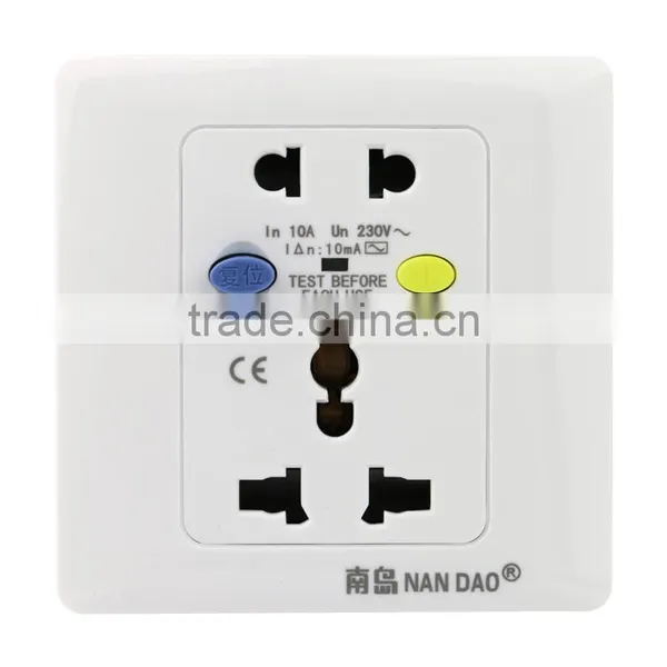 Safety Wall Outlets 220v 10a Automatic Circuit Breaker European Socket Outlet photo-4