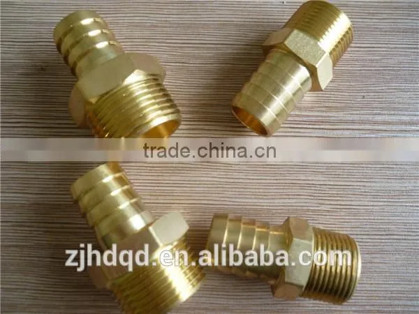 Threaded Connection With Sleeve for Rubber Hose Connector , High Performance Forged Brass Connector With Size of 1/4" 3/8" 1/2" photo-4