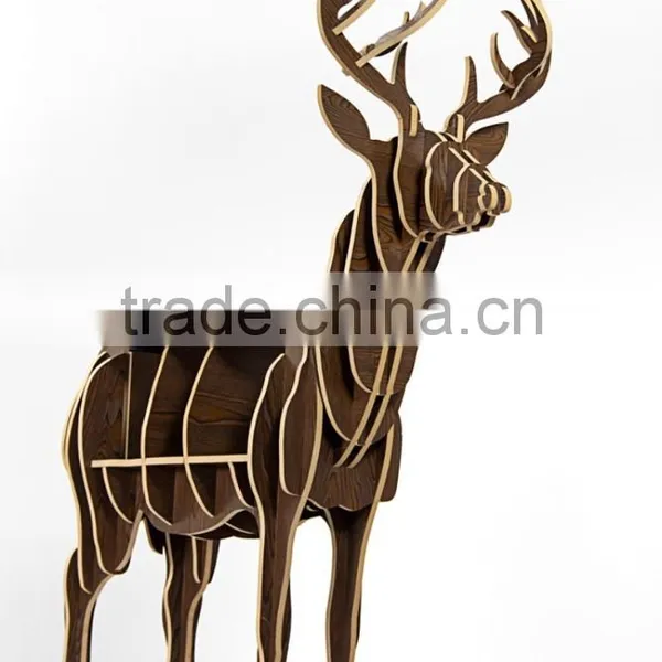 The Elk Home Furnishing Decor Craft Ornaments Creative Wooden Crafts European Wood Ornaments(Middle Size) photo-2