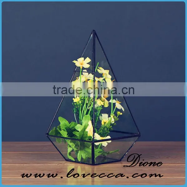 Fashion High Quality Indoor Home Geometric Glass Display Cases photo-5