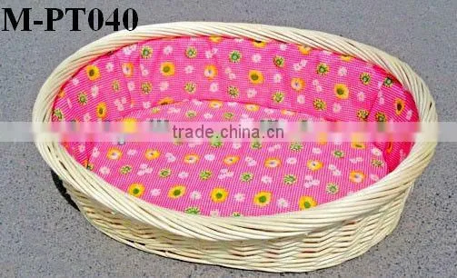 Large Oval Step-In Wicker Baskets for Dogs photo-2