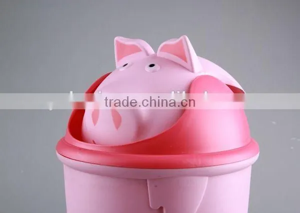 Rubbish Bin Household Garbage Can/Animal Design Plastic Trash Can photo-5