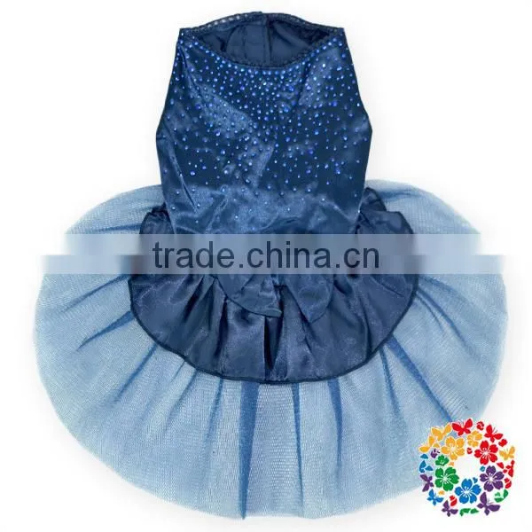 Hot Pink Bow Dog Tutu Dresses Dog Clothes Fine Designer Pet Products photo-2