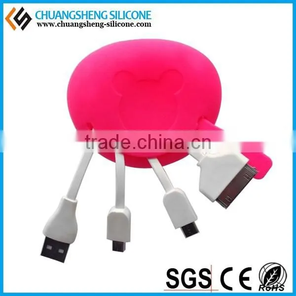Multifunction Data Wire Case, Silicone Data Line Holder, Silicone Data Link Box photo-4