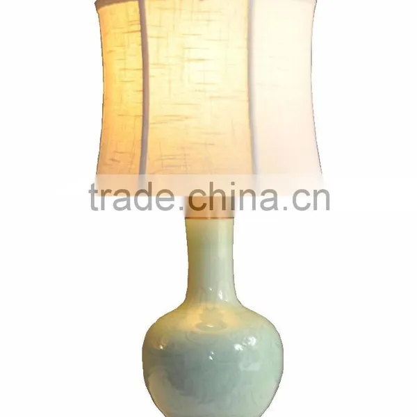 BISINI Luxury Light Green Ceramic Table Lamp