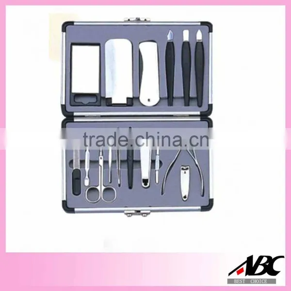 Fashional Aluminum Case 11pcs Nail Care Tools And Equipment photo-4