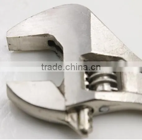 Wide Mouth Tube Live Nickel Plated Spanner Wrench Adjustable Nut Wrench Pipe Wrench photo-3
