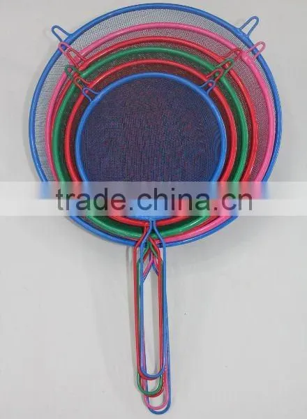 COLORFUL PAINTING OIL STRAINER W/HANGERS