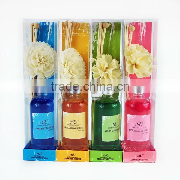 EA3-140018 Decorative Sola Flower Natural Aroma Flower Diffuser With Rattan Sticks photo-2