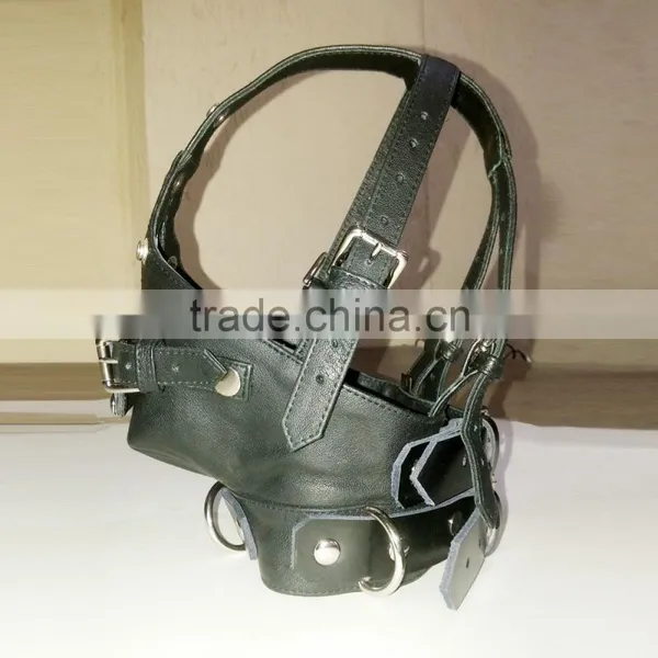 Leather Head Harness Hood