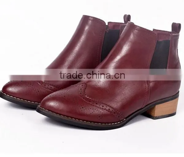 GZY Heel Shoes Women Low Cut Latest Boots China Export Guanghzou Factory Wholesale Eur0pe and American 2017 Stcok photo-5