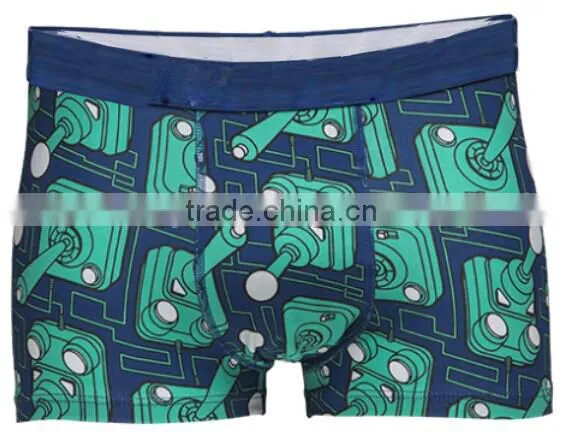 Men Sexy Pop Colorful 3D Print Cotton Boxer Shorts Briefs photo-5