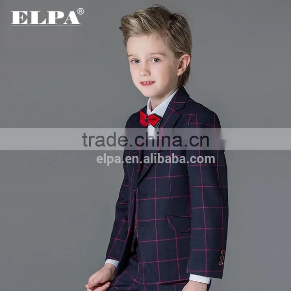 Elpa NXB0073 Slim Black Fancy 3 Piece Designer Kids Boys Suits photo-2