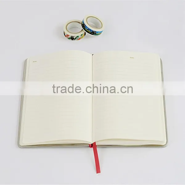 A5 Faux Leather Cover Notebook Customizable Hardcover Office Notebook Metal Lipping Notebook With Band photo-5