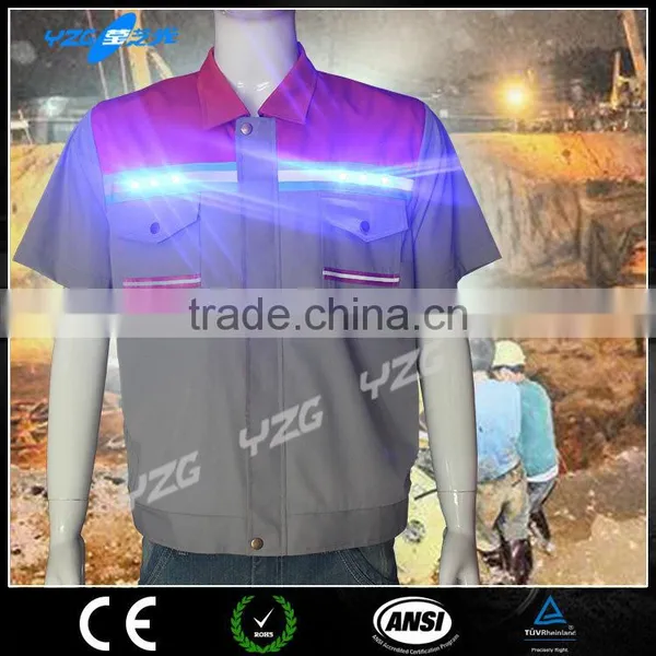 Wholesale hi Vis Waterproof Led Flashing Work T-shirt photo-2