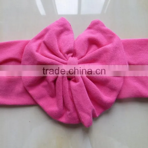 YJ-053 Korean Fashion Kids Girls Hair Bows Pink Sweet Heart Print Big Bow Baby Head Band photo-5