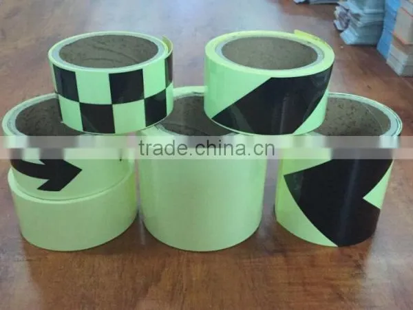 China Manufacturer Hot Selling Glow in the Dark Luminous Tape,photoluminescent Vinyl Film photo-2