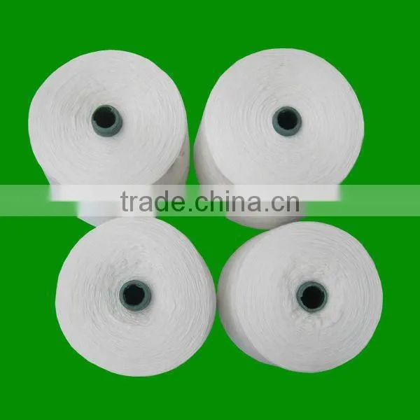100% Raw White Spun Polyester Thread